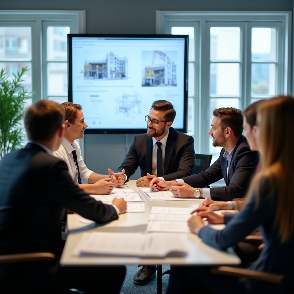 Equipo en reunión de planificación